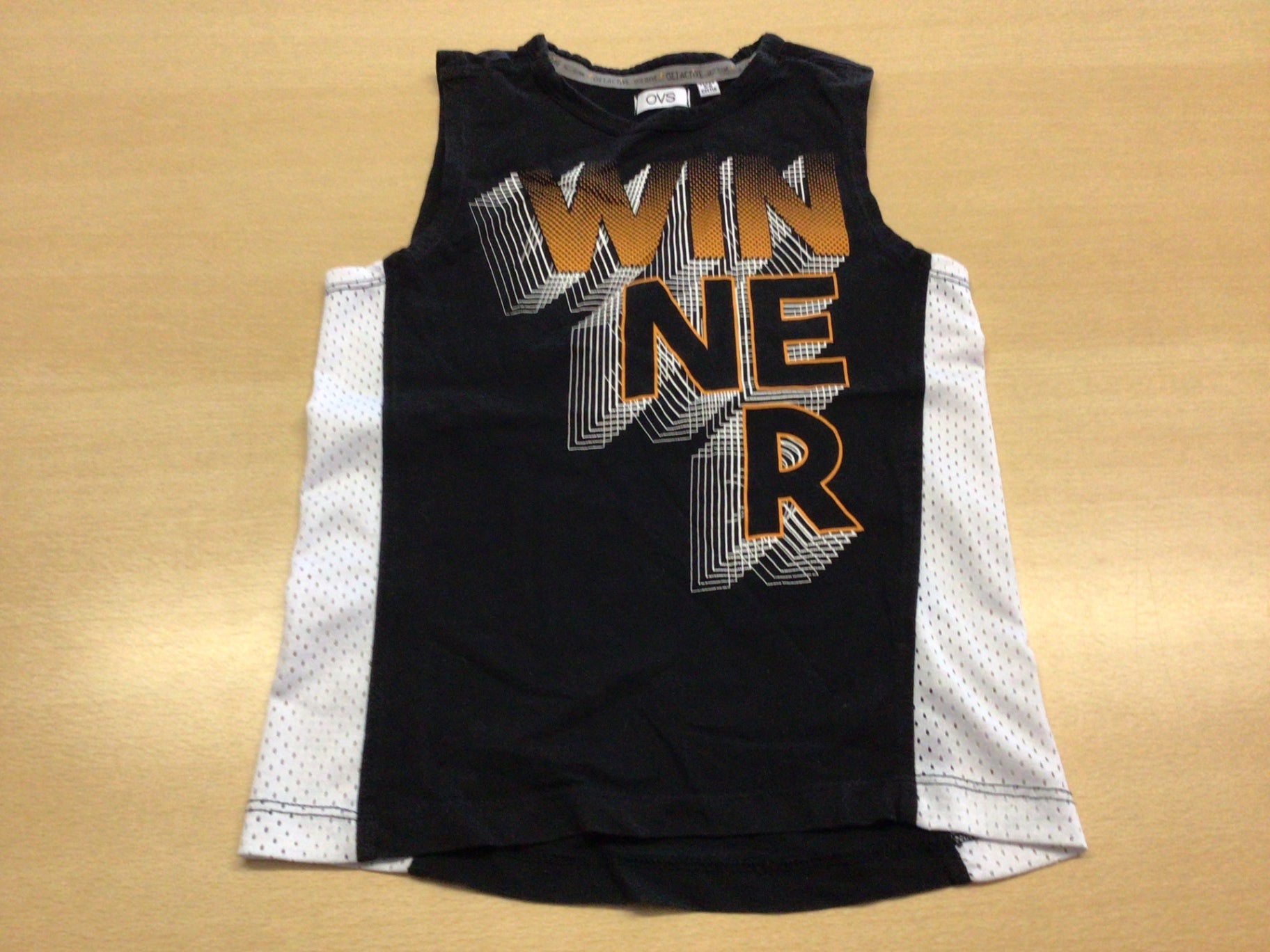OVS Tanktop 116 Schwarz, Weiß