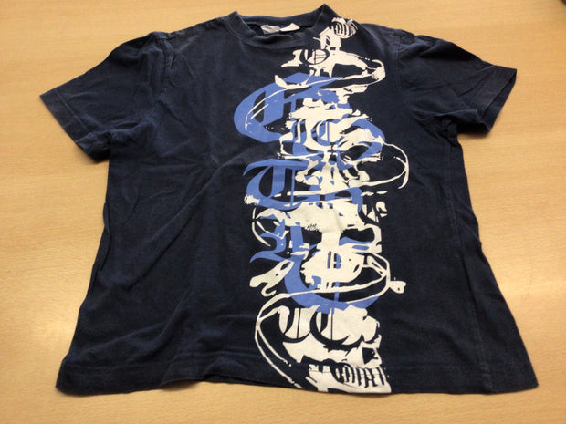  T-Shirt 128/134 Dunkelblau