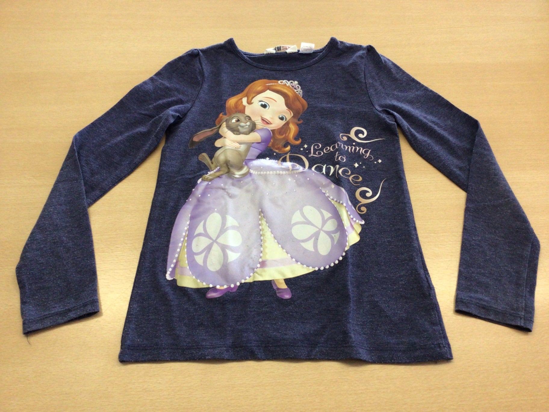 Langarmshirt 122/128 Dunkelblau