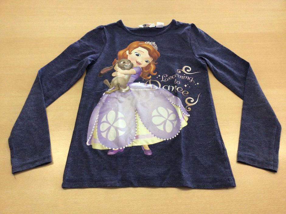 Langarmshirt 122/128 Dunkelblau