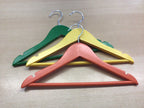  3er Set Kleiderbügel Mehrfarbig (Grün, Gelb, Orange)