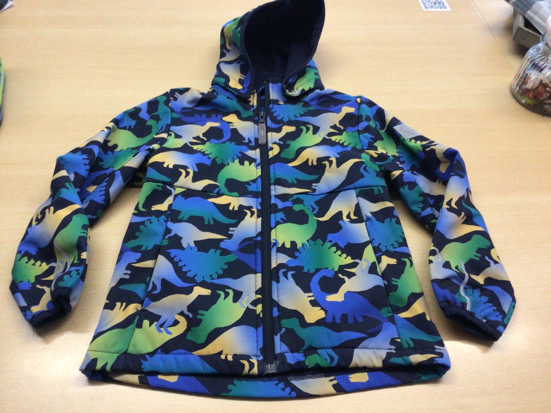  Softshelljacke 122 Bunt (Blau, Grün, Gelb, Weiß, Schwarz)