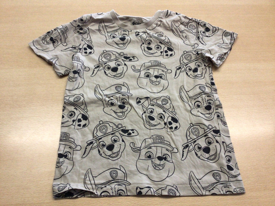 T-Shirt 122 Weiß und Schwarz
