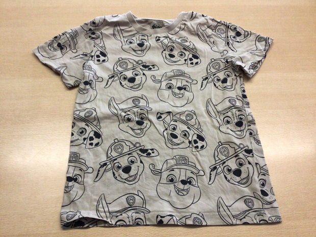 T-Shirt 122 Weiß und Schwarz