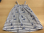Sommerkleid 122 Weiß und Blau