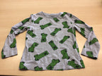  Langarmshirt 122 Grau und Grün