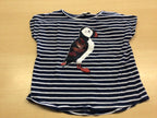T-Shirt 116/122 Blau und Weiß