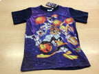  T-Shirt 128 Bunt, hauptsächlich Dunkelblau und Lila