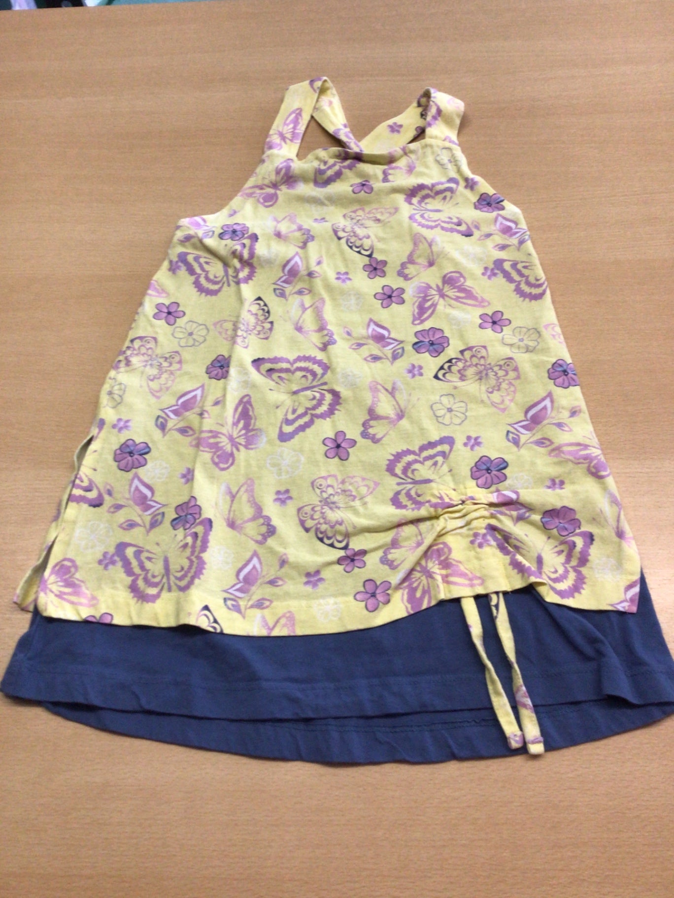  Kleid 122 Gelb und Lila
