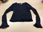 Langarmshirt 134/140 Schwarz