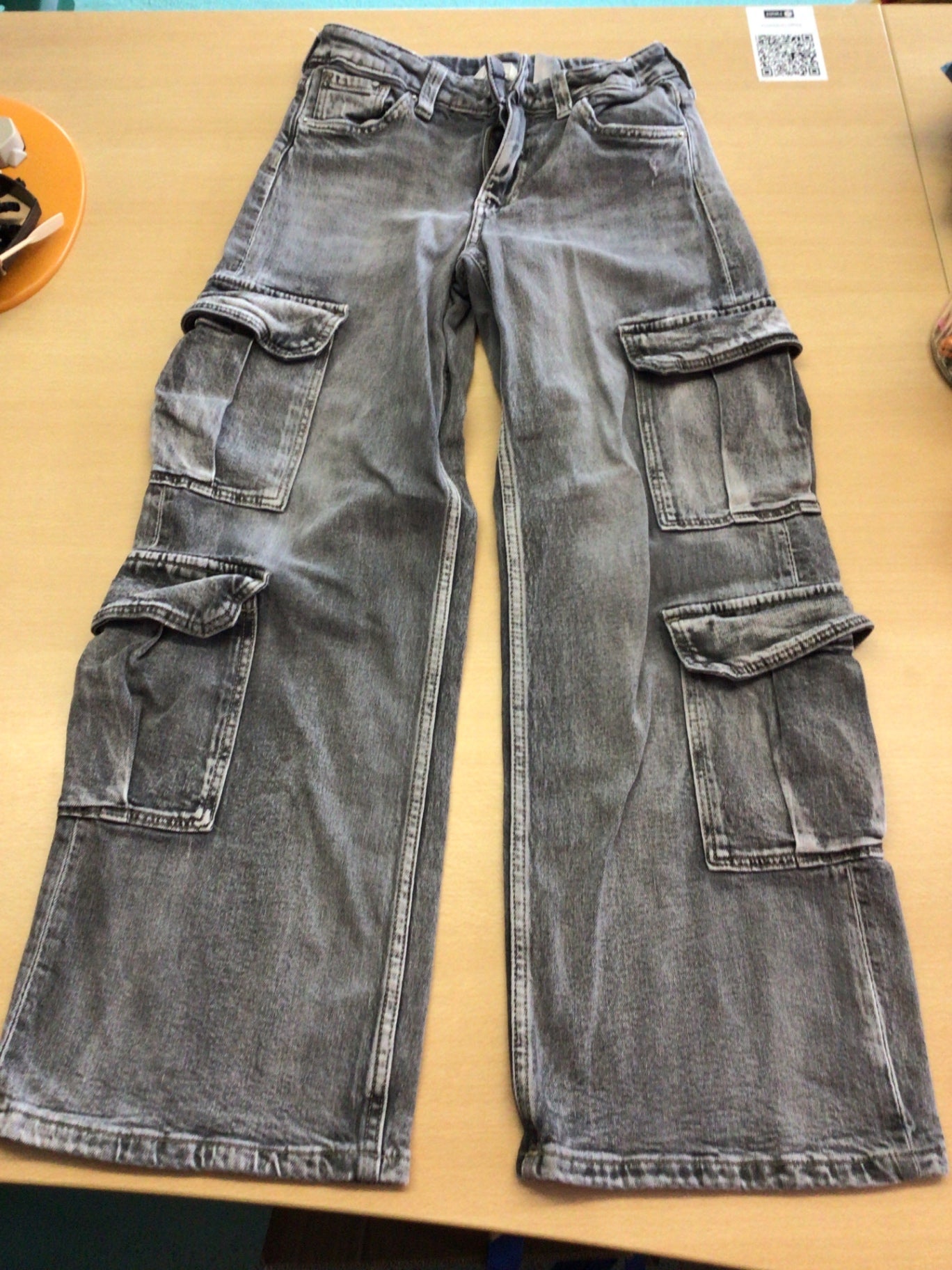Jeans 140 Grau