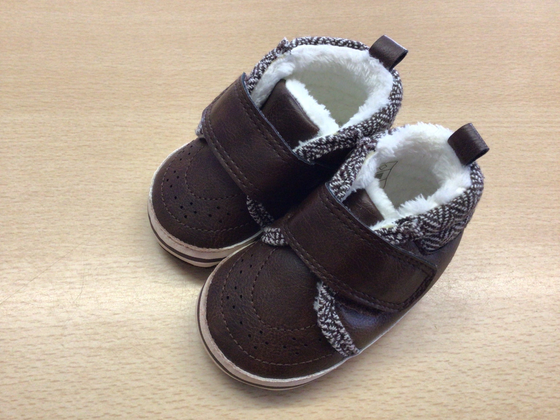 Sterntaler Babyschuhe 17/18 Braun und Weiß