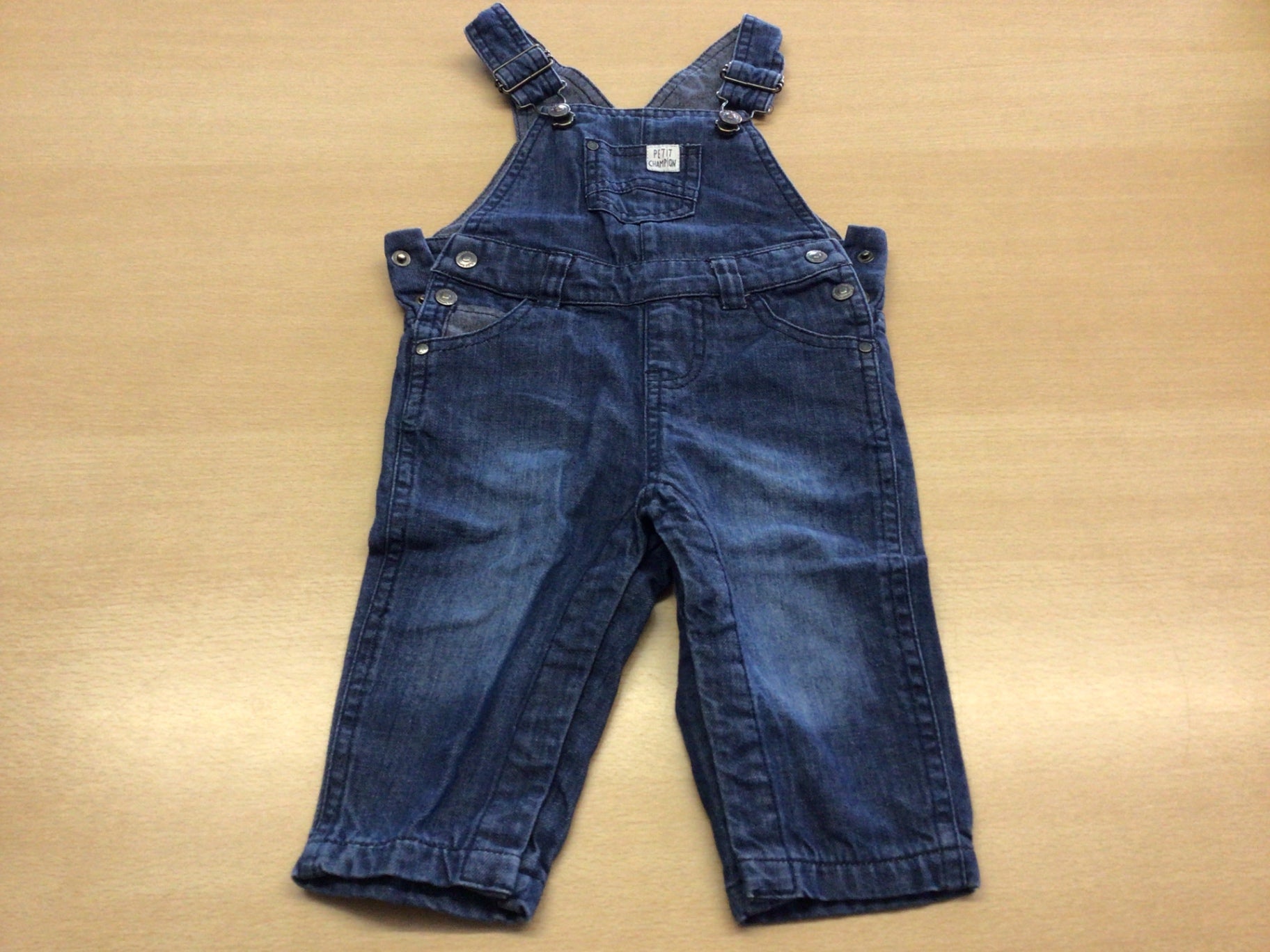 Petite Champion Jeans-Latzhose 68 Blau