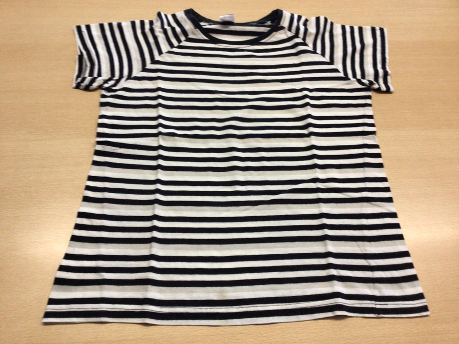 T-Shirt 146/152 Weiß Schwarz