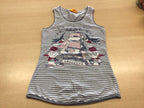 Tanktop 128 Grau und Weiß