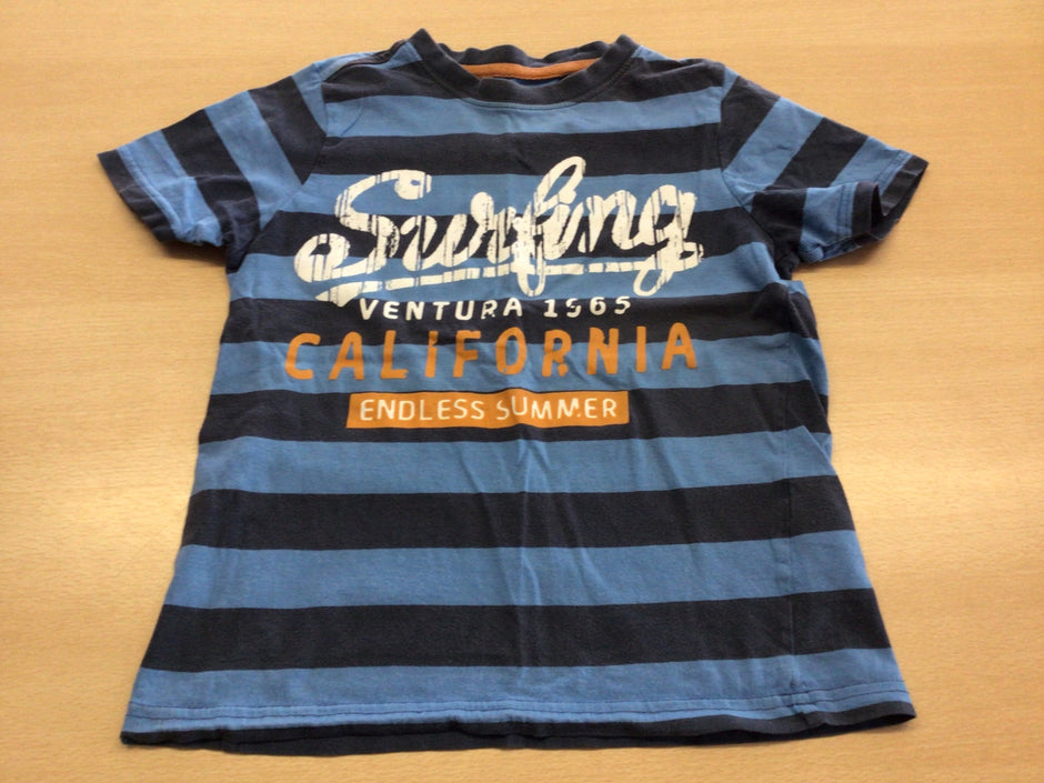  T-Shirt 122/128 Blau und Schwarz