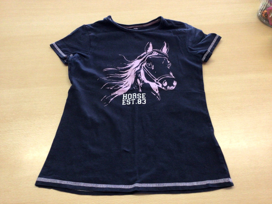  T-Shirt 134/140 Dunkelblau