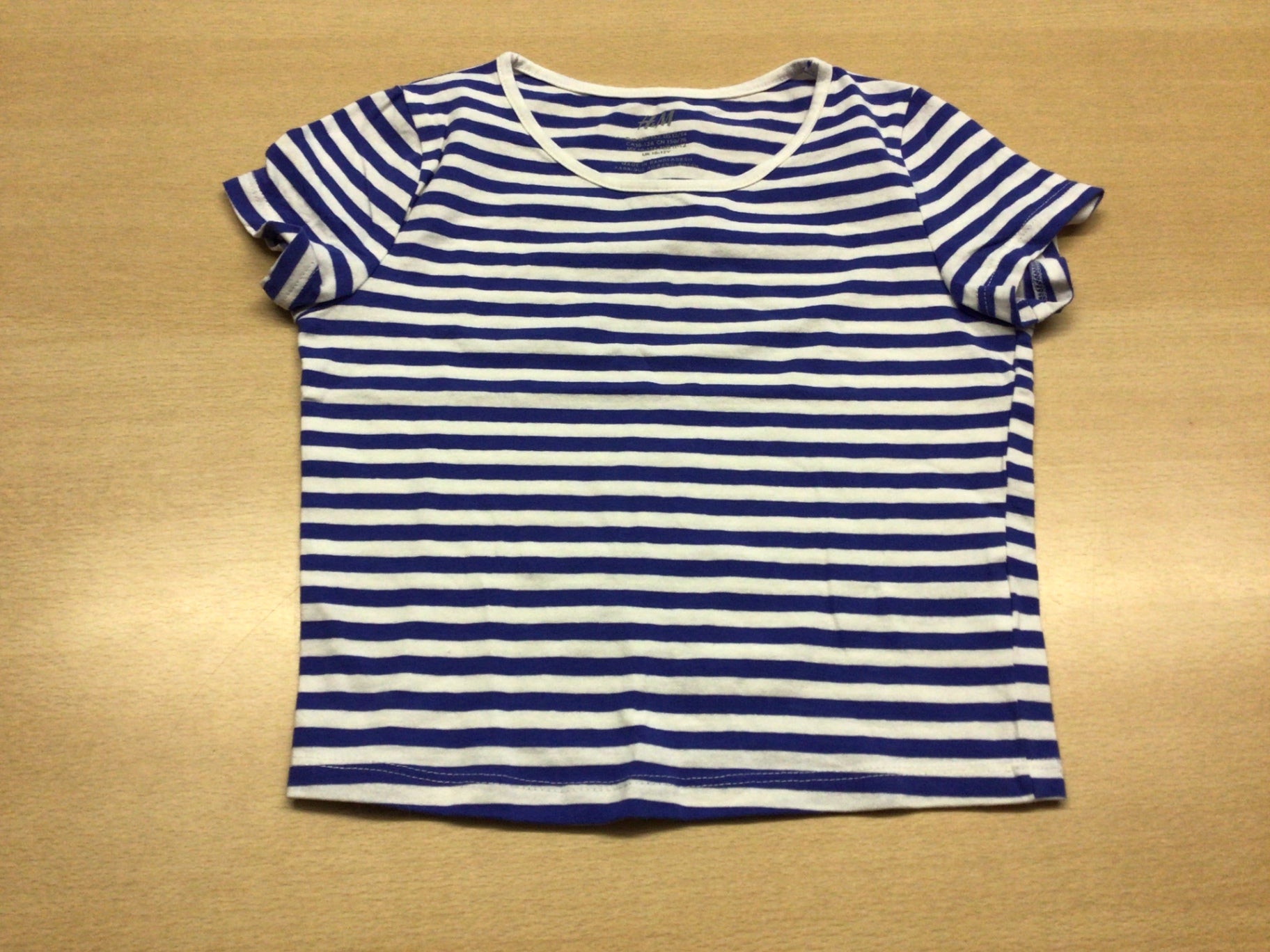 T-Shirt 146/152 Blau-Weiß