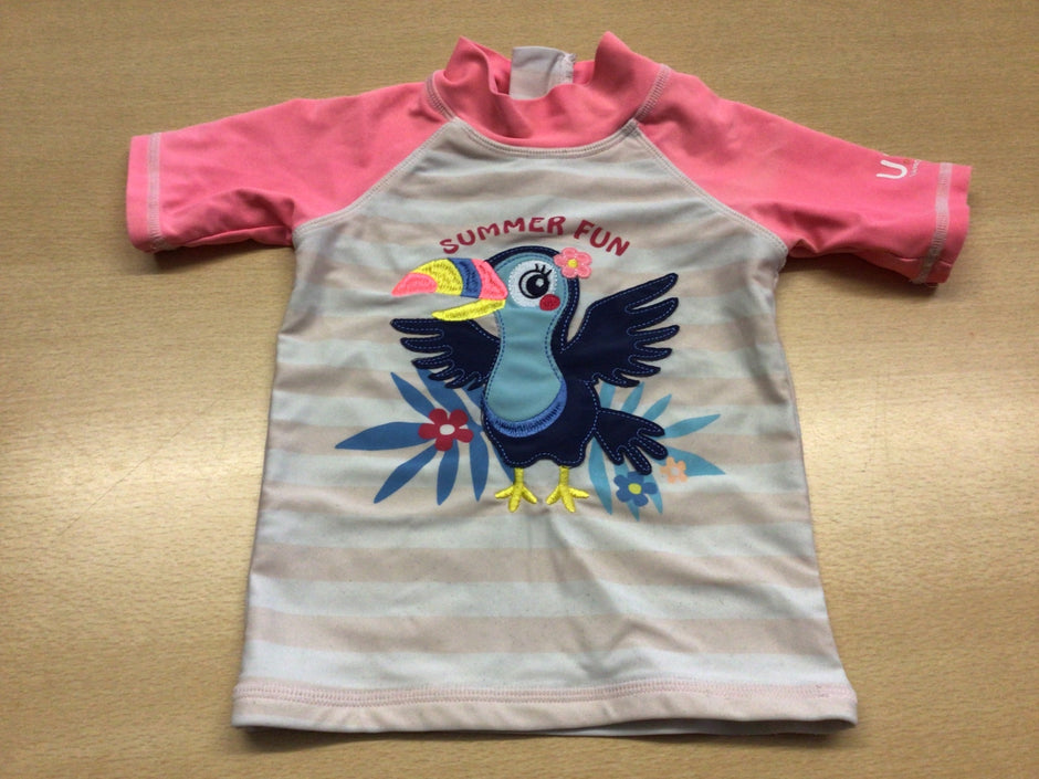  Schwimmshirt 86 Beige, Pink, Blau, Gelb, Rot