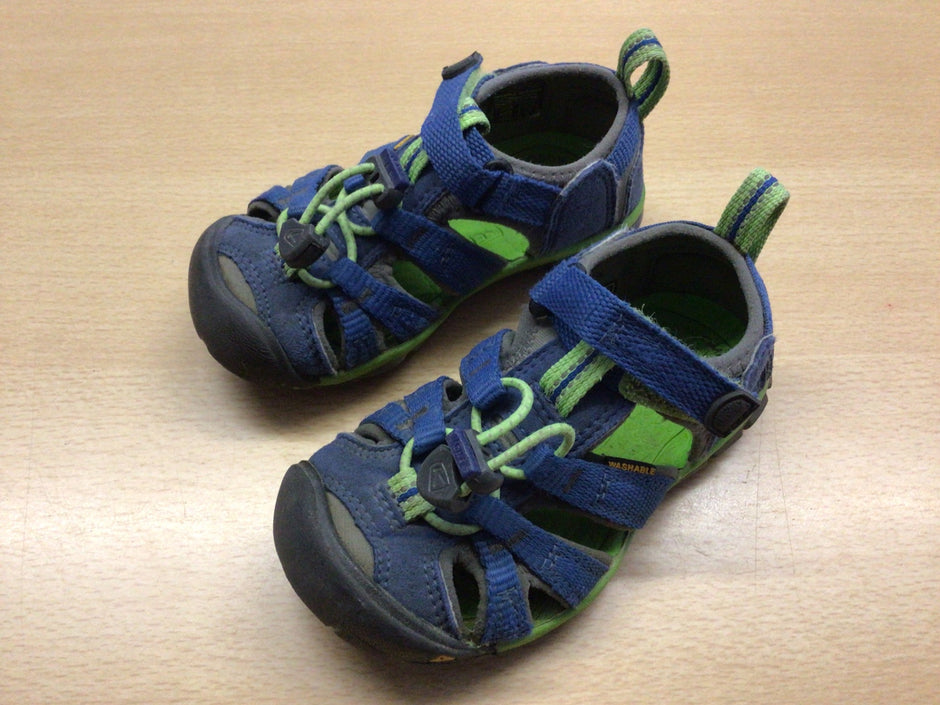 Sandalen 24 Blau und Grün