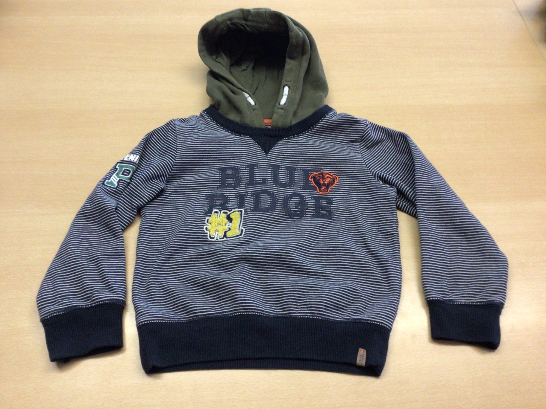 Hoodie Dunkelblau, Grau, Schwarz, Orange