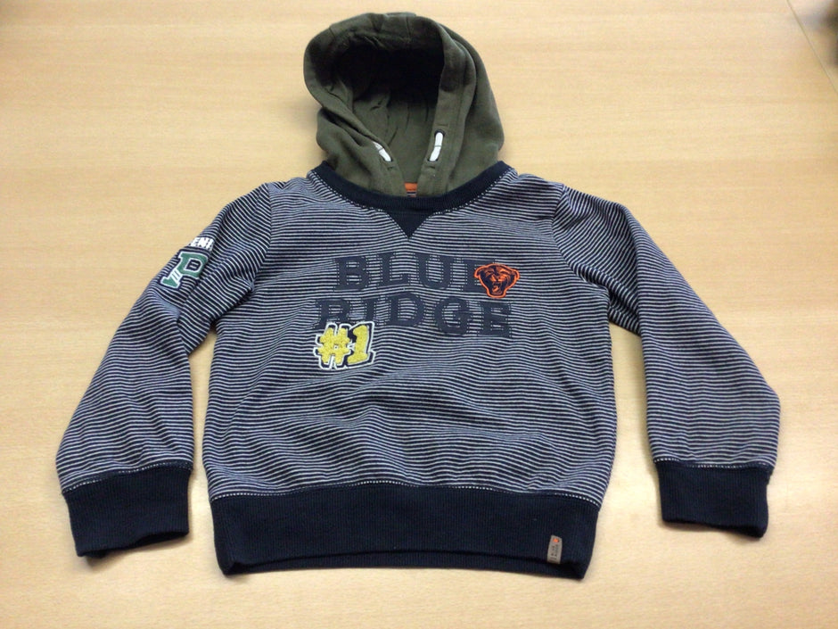 Hoodie Dunkelblau, Grau, Schwarz, Orange