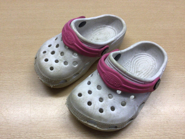 FL@ME Crocs 24 Weiß und Pink