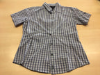 Salewa Bluse 36 Blau, Weiß, Grau