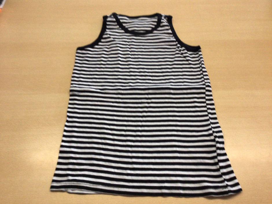 Tanktop 170/176 Schwarz-Weiß