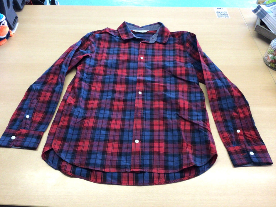 Hemd 164 Rot, Blau, Schwarz, Grau