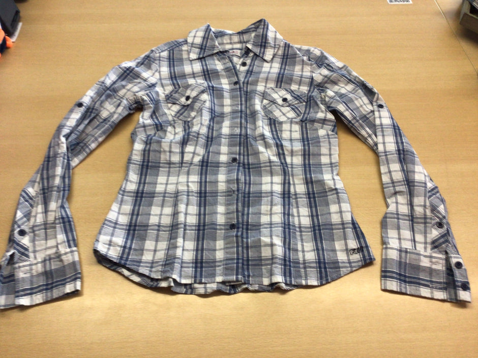 Bluse 34 Blau und Weiß