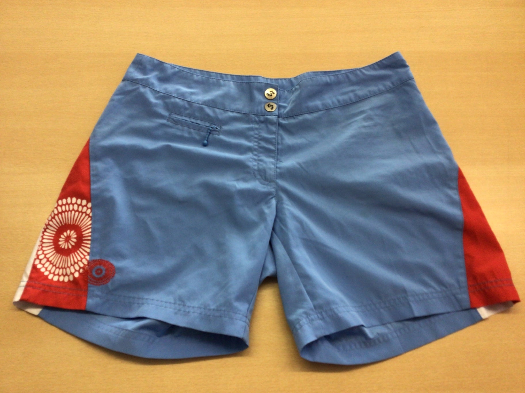  Sommershorts M Blau und Rot