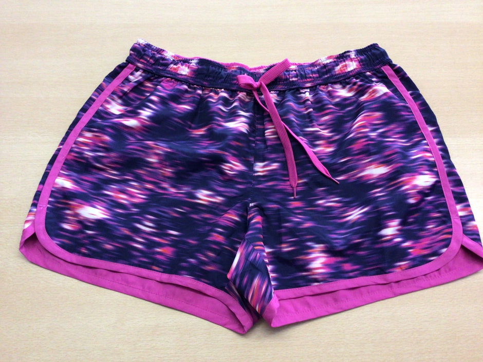  Sport-Shorts S Dunkelblau, Pink, Weiß