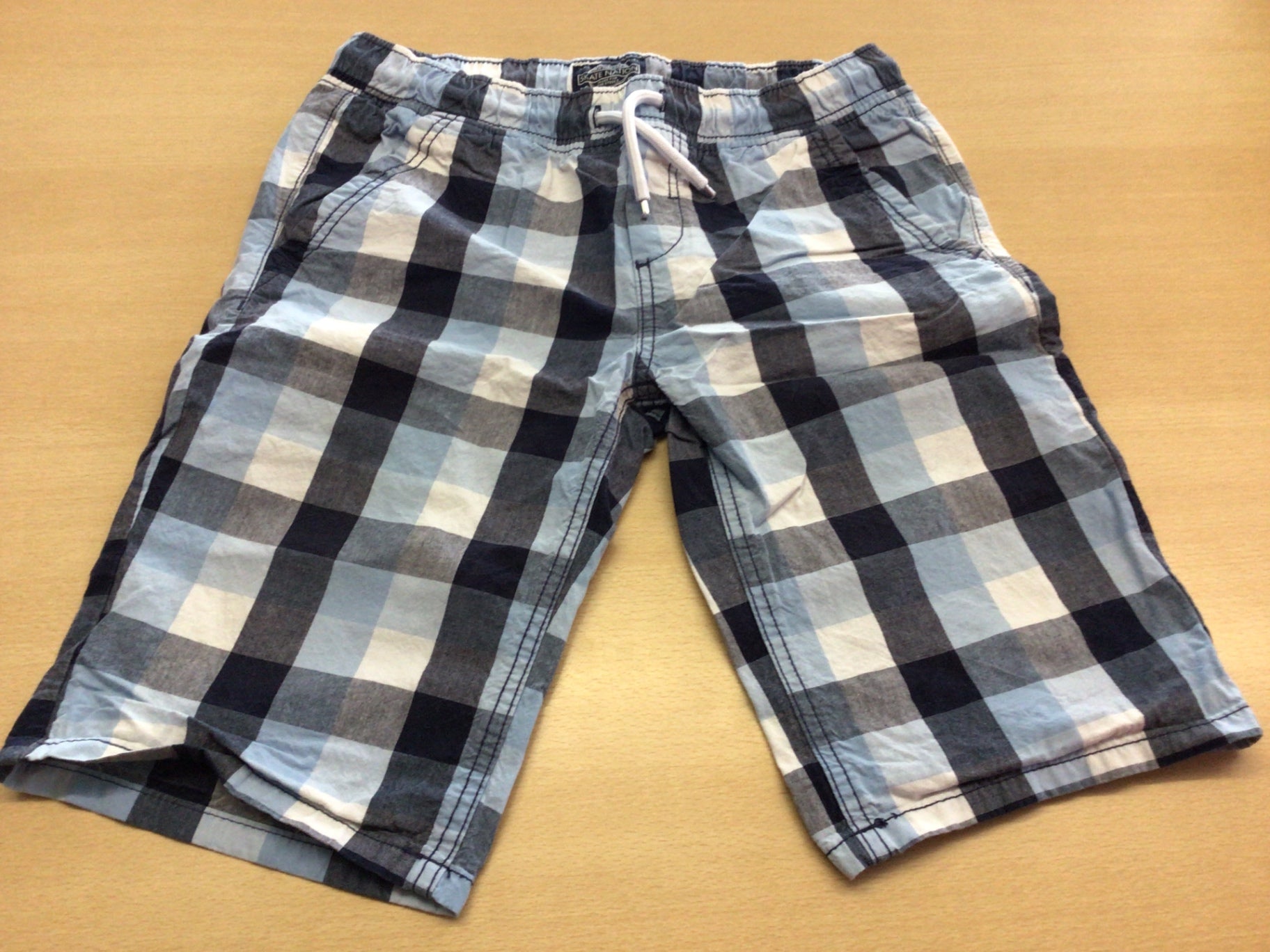 Shorts 158 Blau, Schwarz, Grau, Weiß