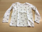 Langarmshirt 110/116 Weiß