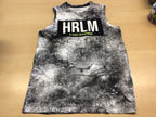  Top, Tanktop 158/164 Schwarz, Weiß, Grau, Schwarz, Hellgrün