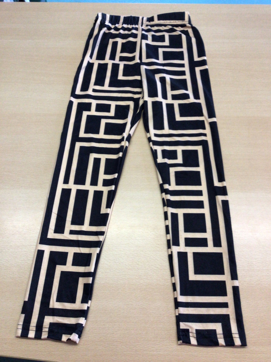 Leggins 134 Blau und Weiß