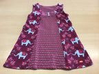  Kleid 116/122 Bordeauxrot