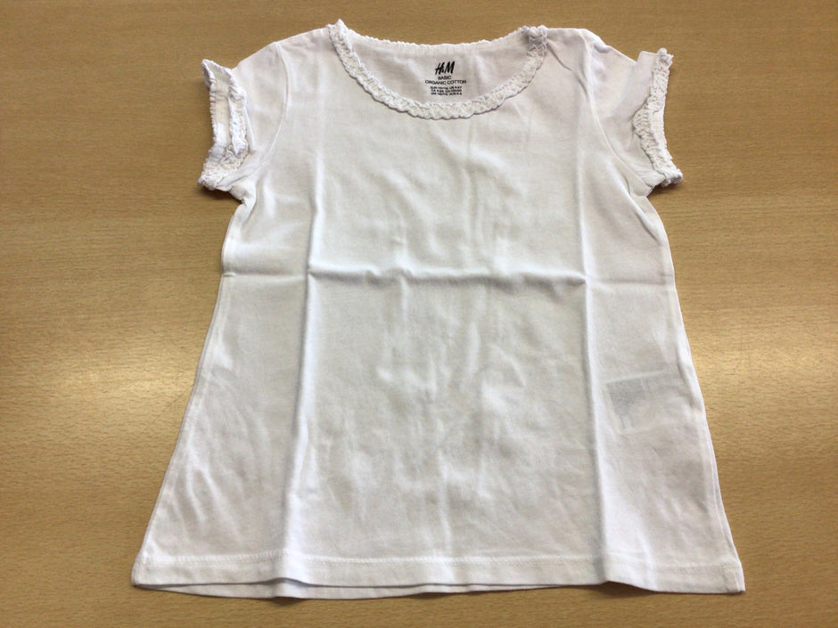 H&M T-Shirt 110/116 Weiß