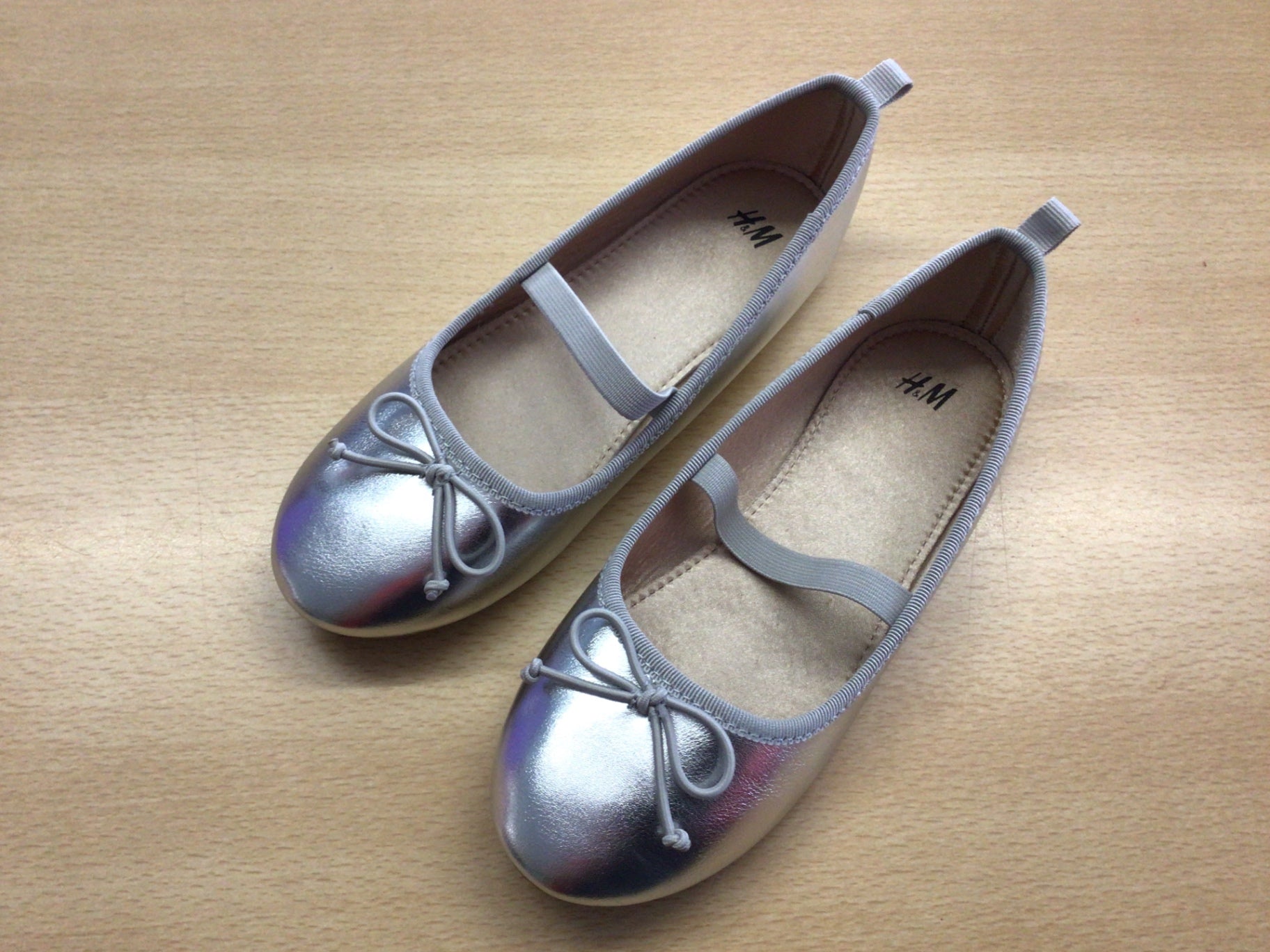 H&M Ballerinas 31 Silber