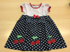 Unbekannt Kleid 116 Rot, Weiß, Dunkelblau