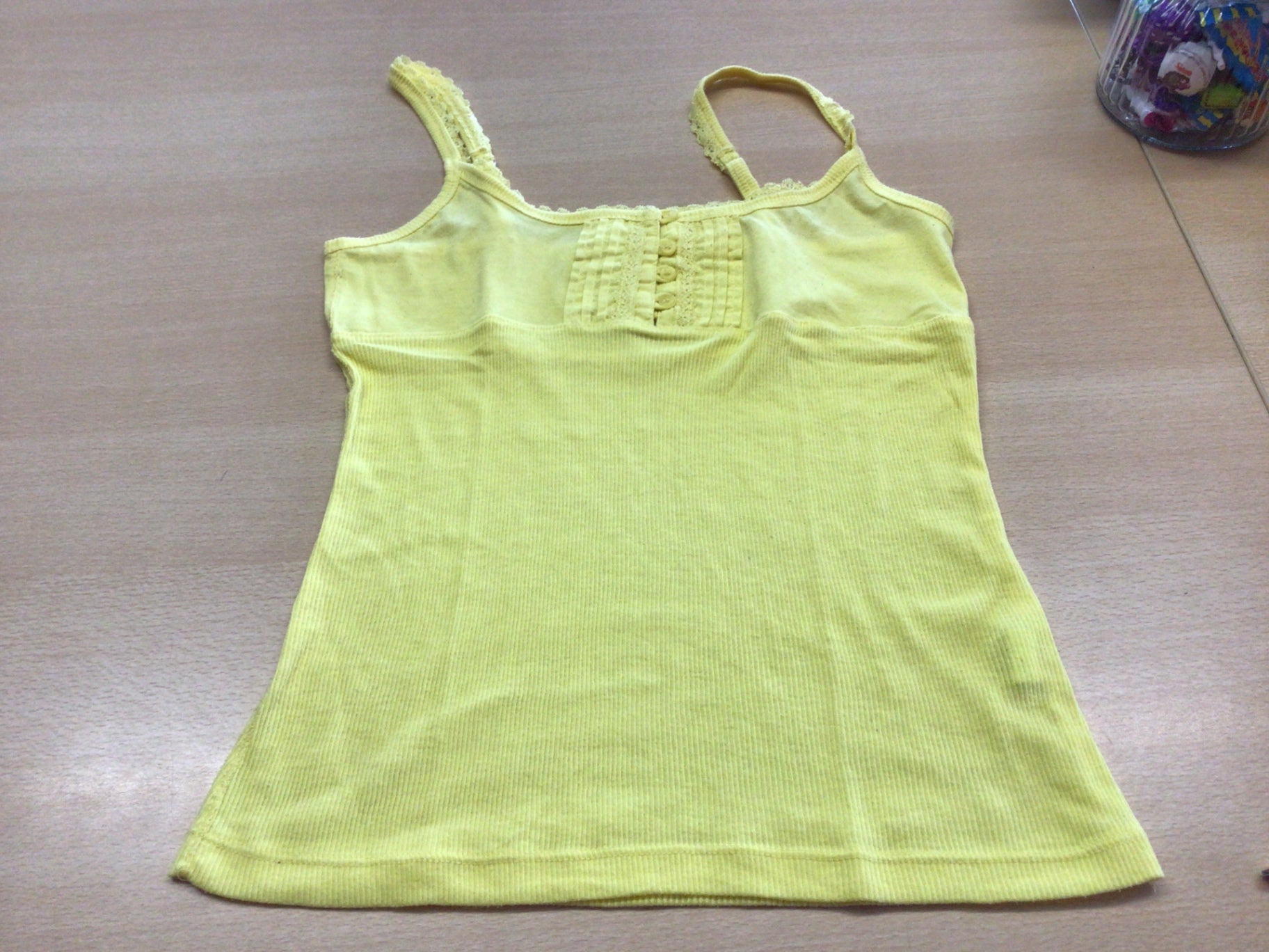 Spaghetti-Top M Gelb