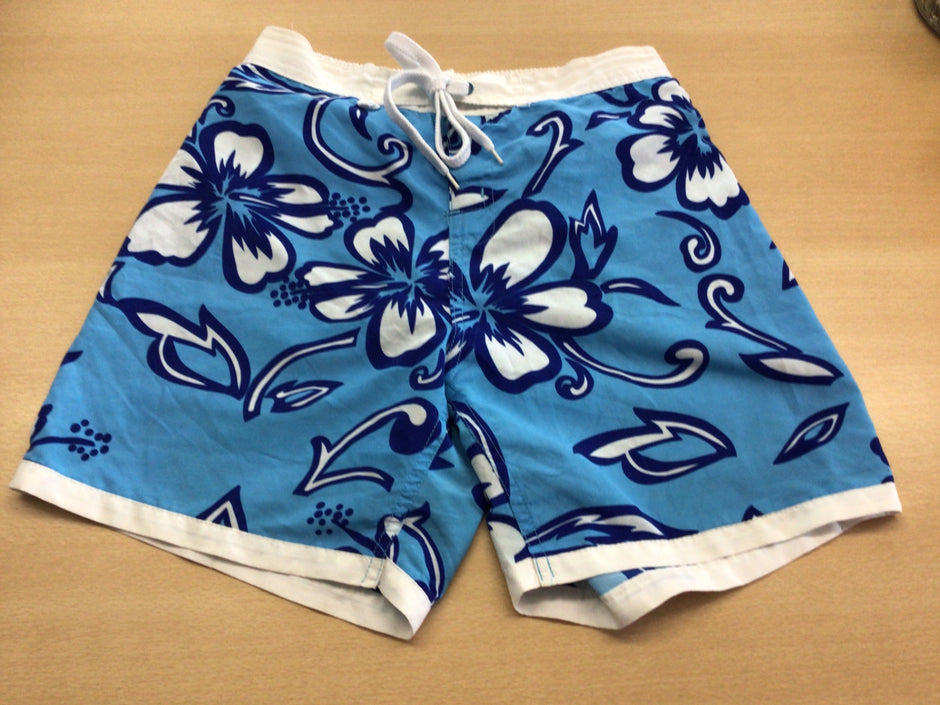  Bade-Shorts 128 Blau und Weiß