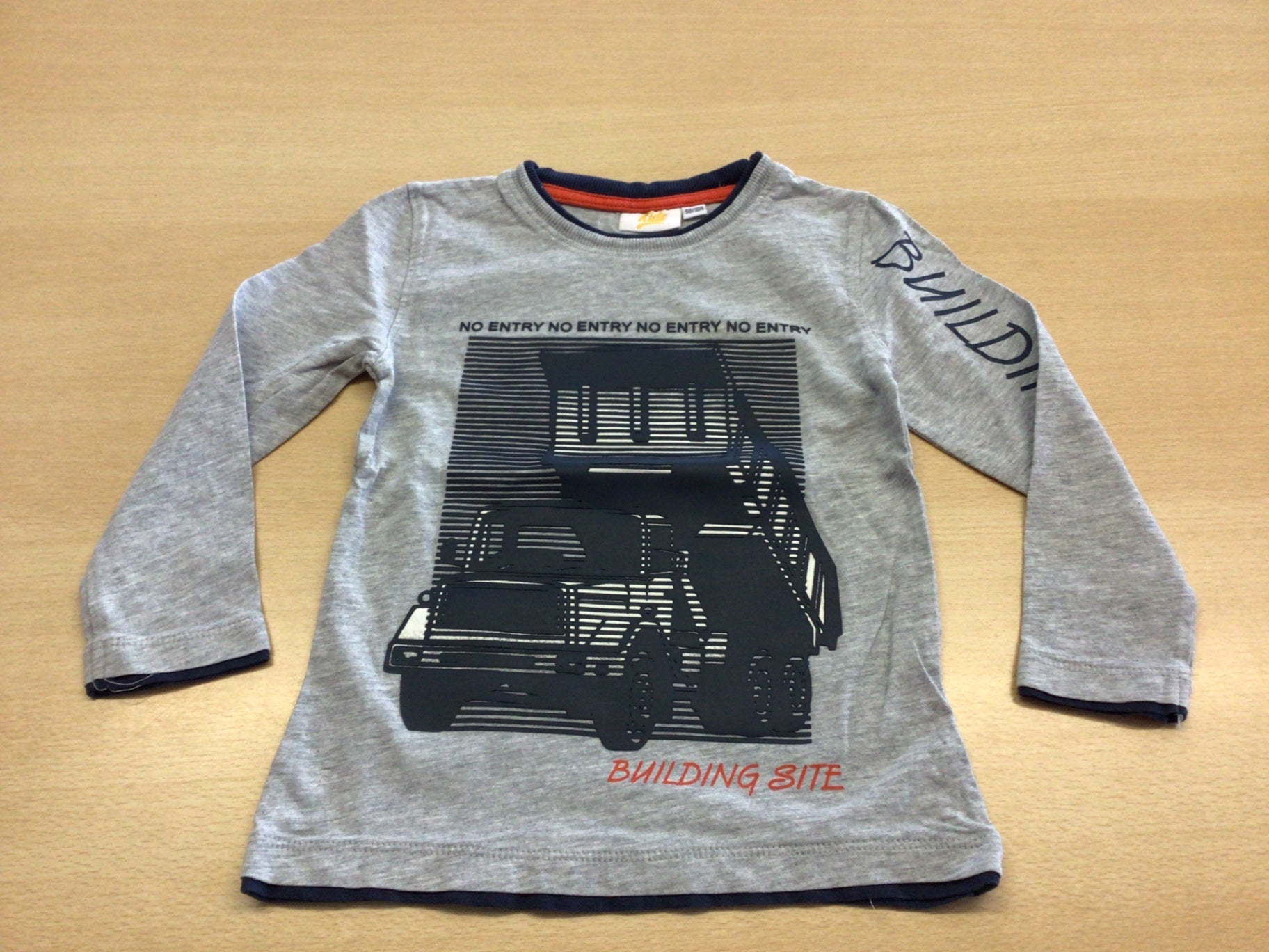 Kids Langarmshirt 98/104 Grau