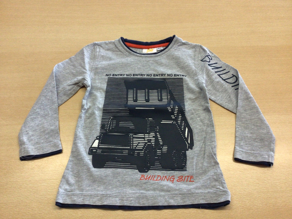 Kids Langarmshirt 98/104 Grau