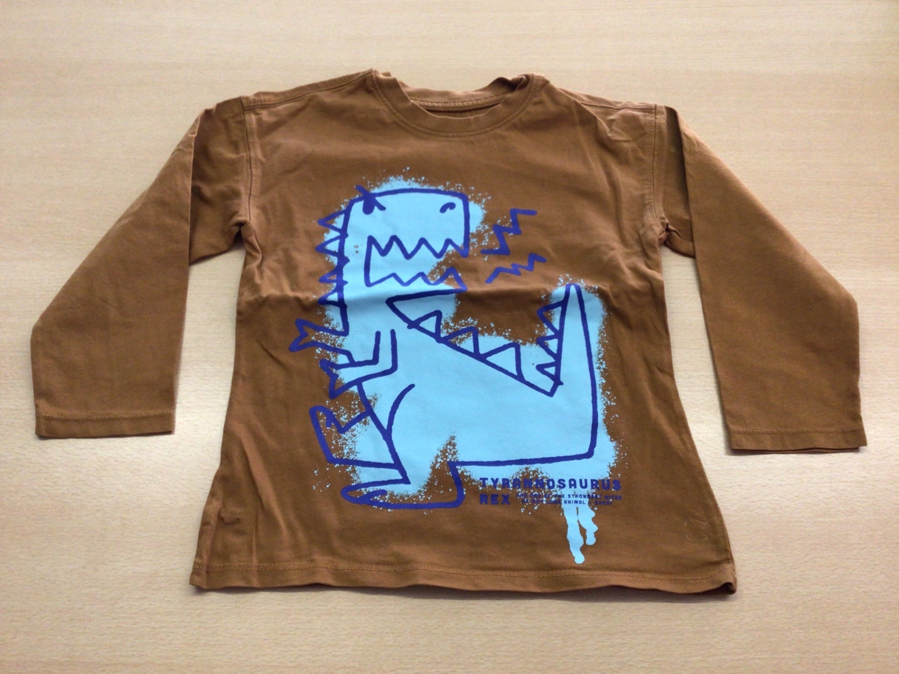 Langarmshirt 98/104 Braun
