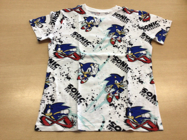  T-Shirt 140/146 Weiß, Blau, Rot, Schwarz
