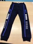 Jogginghose 134/140 Schwarz, Blau, Weiß