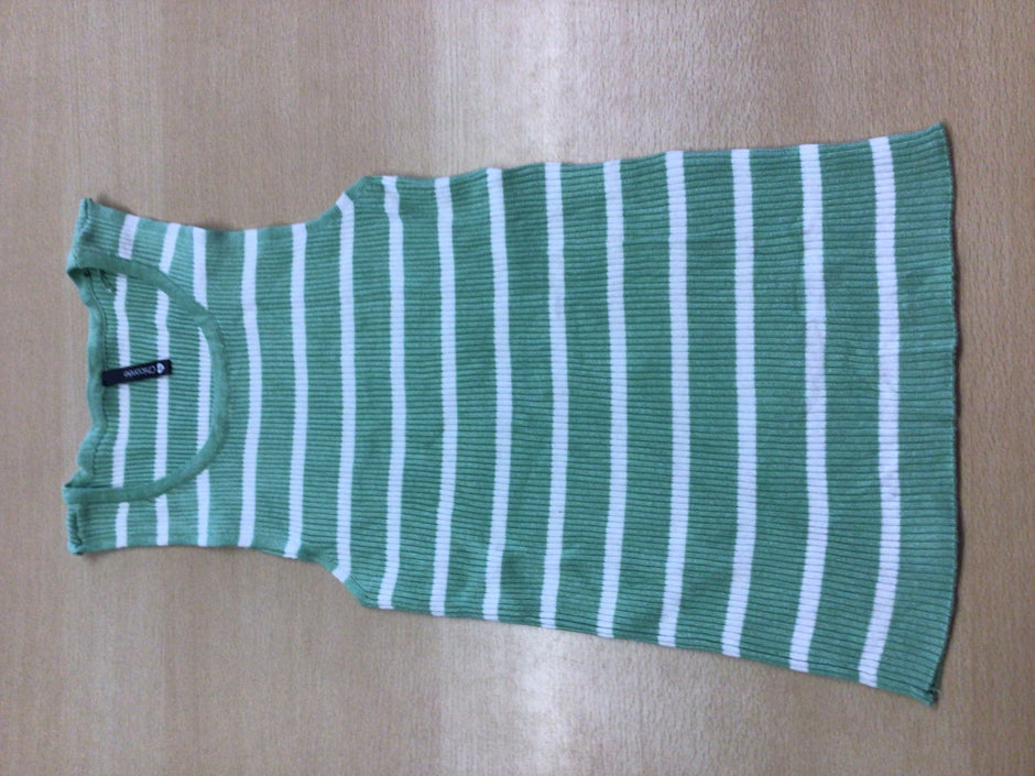Sommertop XS Grün und Weiß