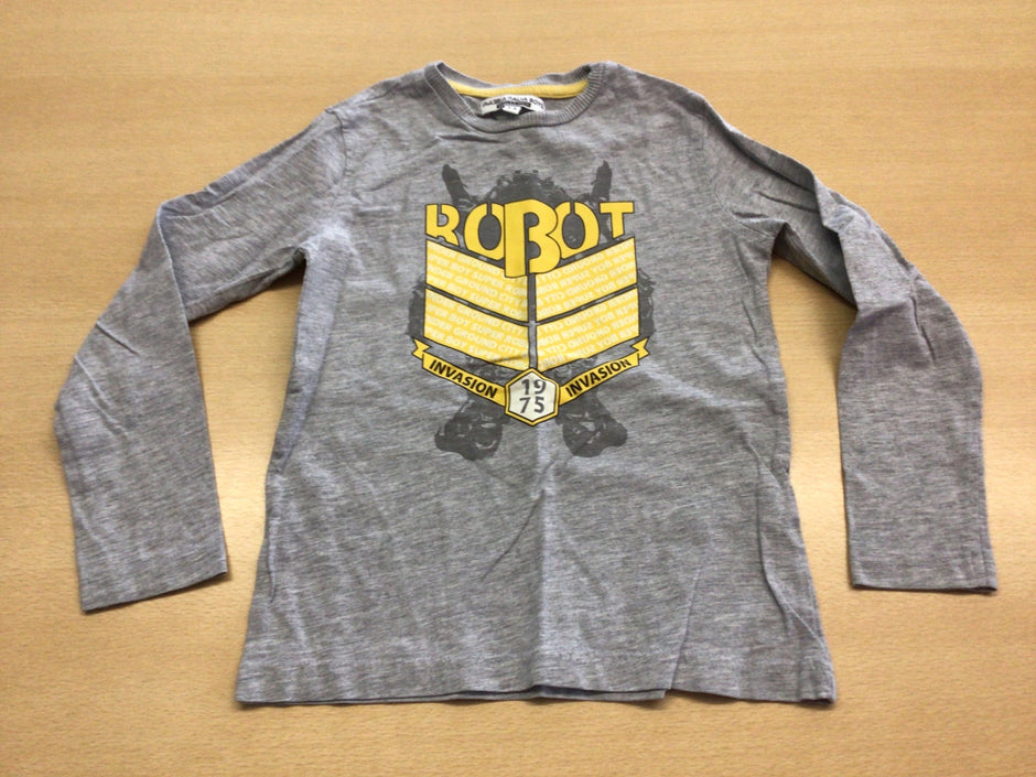 Langarmshirt 104/110 Grau